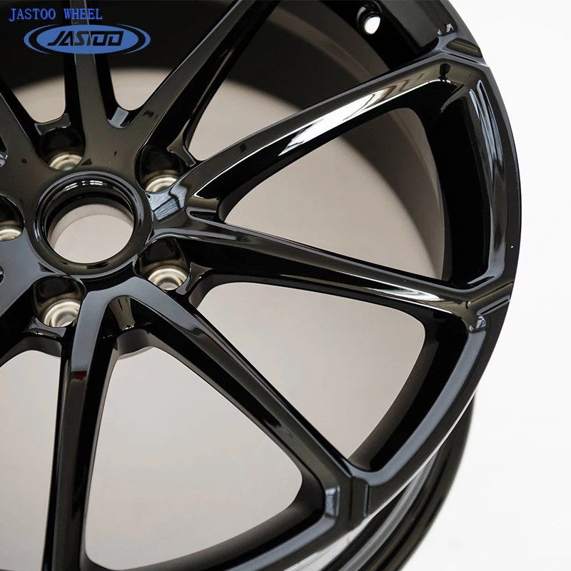 19x8.5 Inch Glossy Black Painting Car Wheels For McLaren