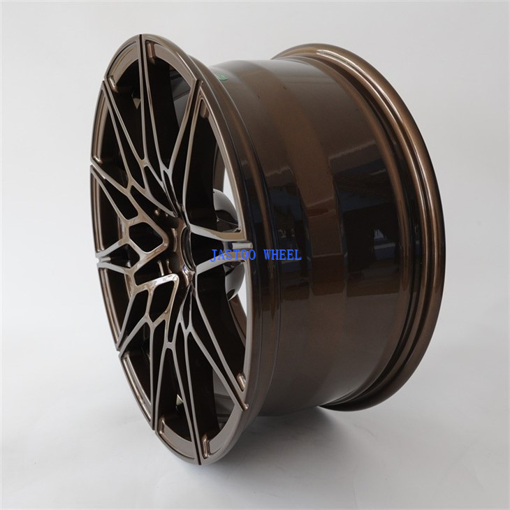 19×8.5 Inch Forged Car Alloy Wheels ET 20 mm Bronze-Colored Rims